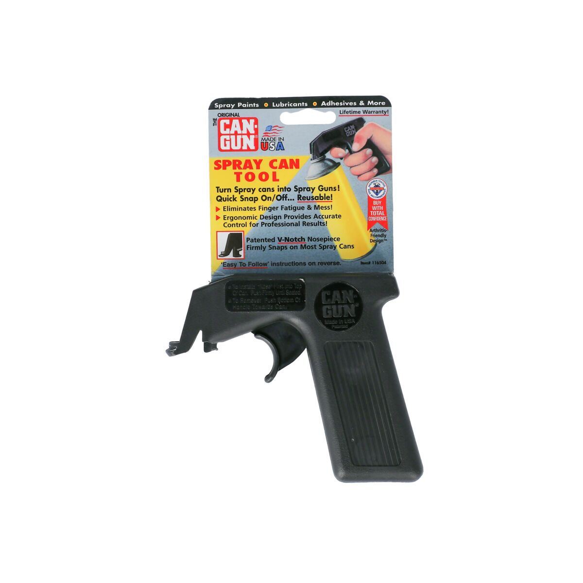 Can Gun Spray Can Tool Black 4 x 5inch CAN GUN All Brands SACO Store